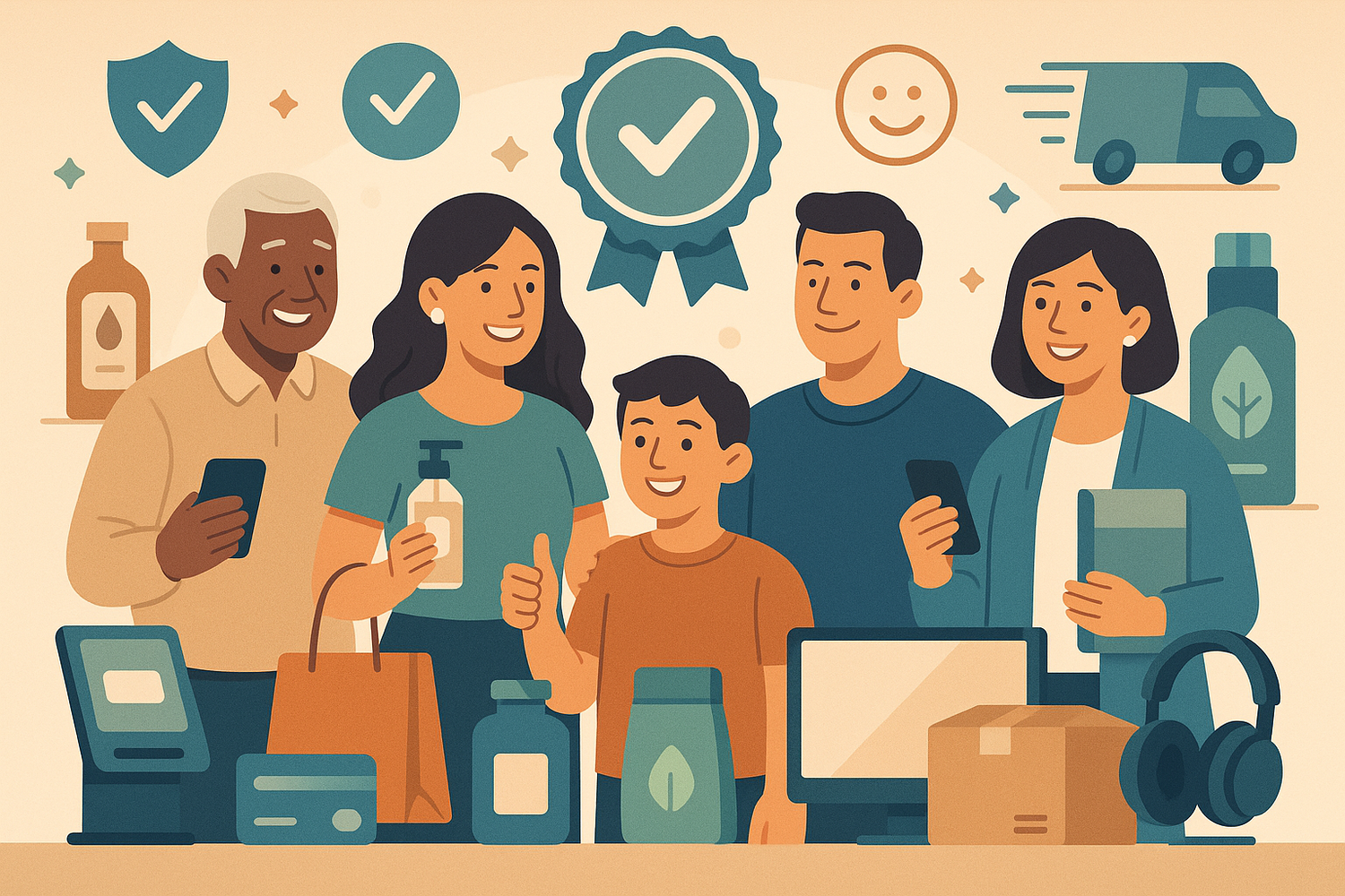 A nossa missão é tornar acessíveis produtos de qualidade, proporcionando praticidade e confiança em cada compra. gerar image